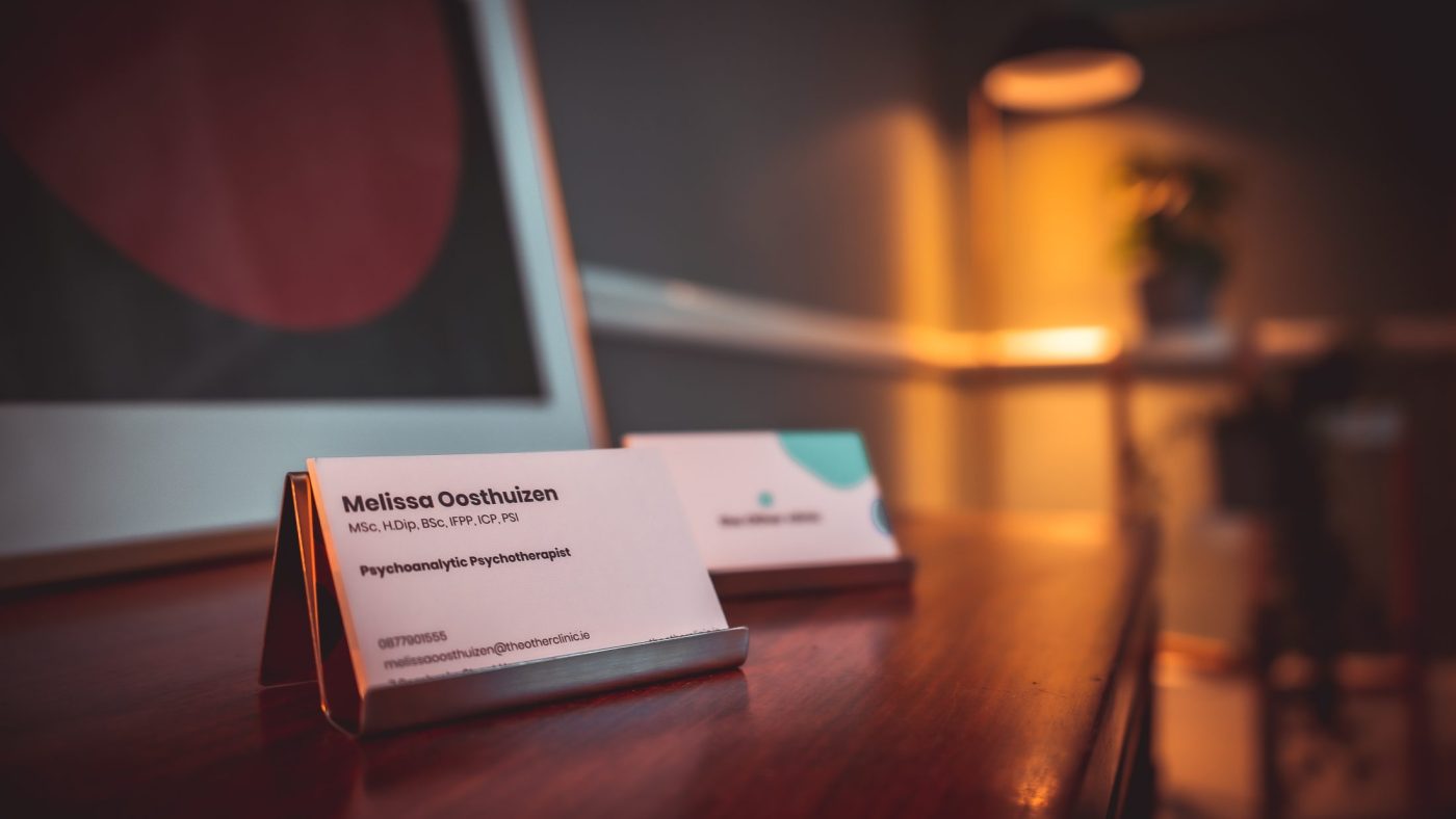 the other clinic business cards and counselling room